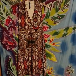 Stretchy racerback boho dress